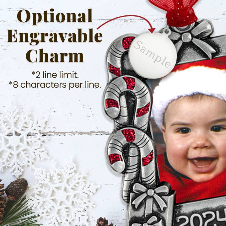 Gloria Duchin - Wholesale Ornament - Snoepstok Baby Foto Ornament7