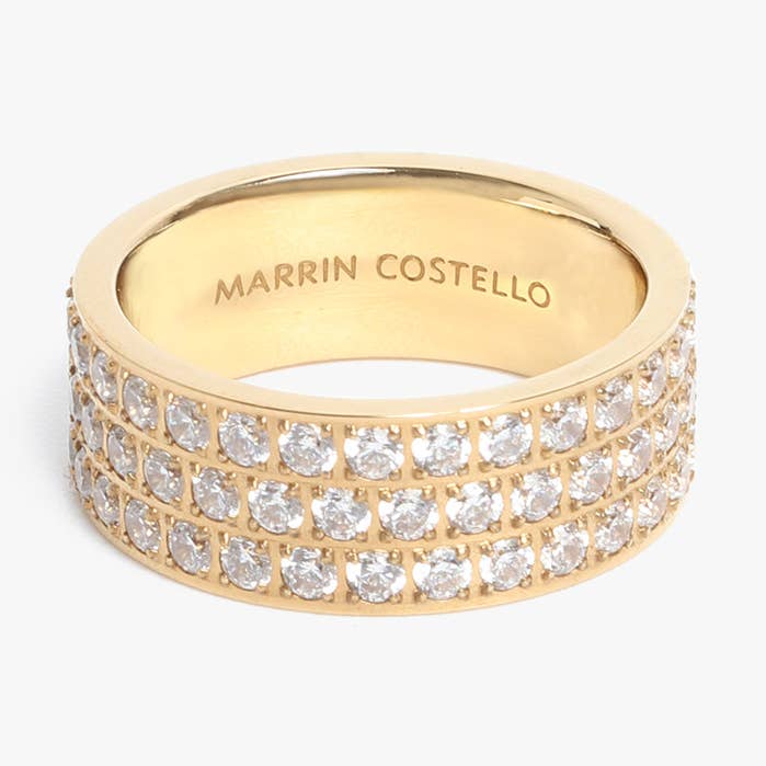 Marrin Costello - Vente Anneau/bague à empiler - BAGUE BIGGIE - pavé0