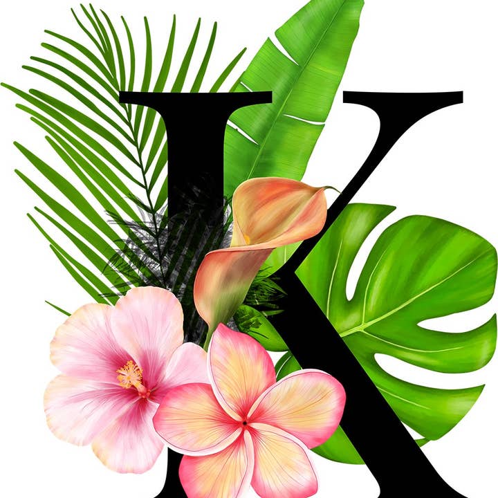 Mason Jar Merchant – Großhandel Trinkglas/Tasse – Einmachglas-Tumbler mit tropischem Monogramm10