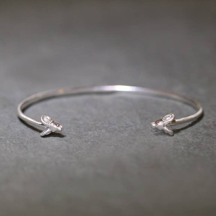 Ram manchetarmband in sterling zilver met diamanten voor wholesale door Michelle Chang