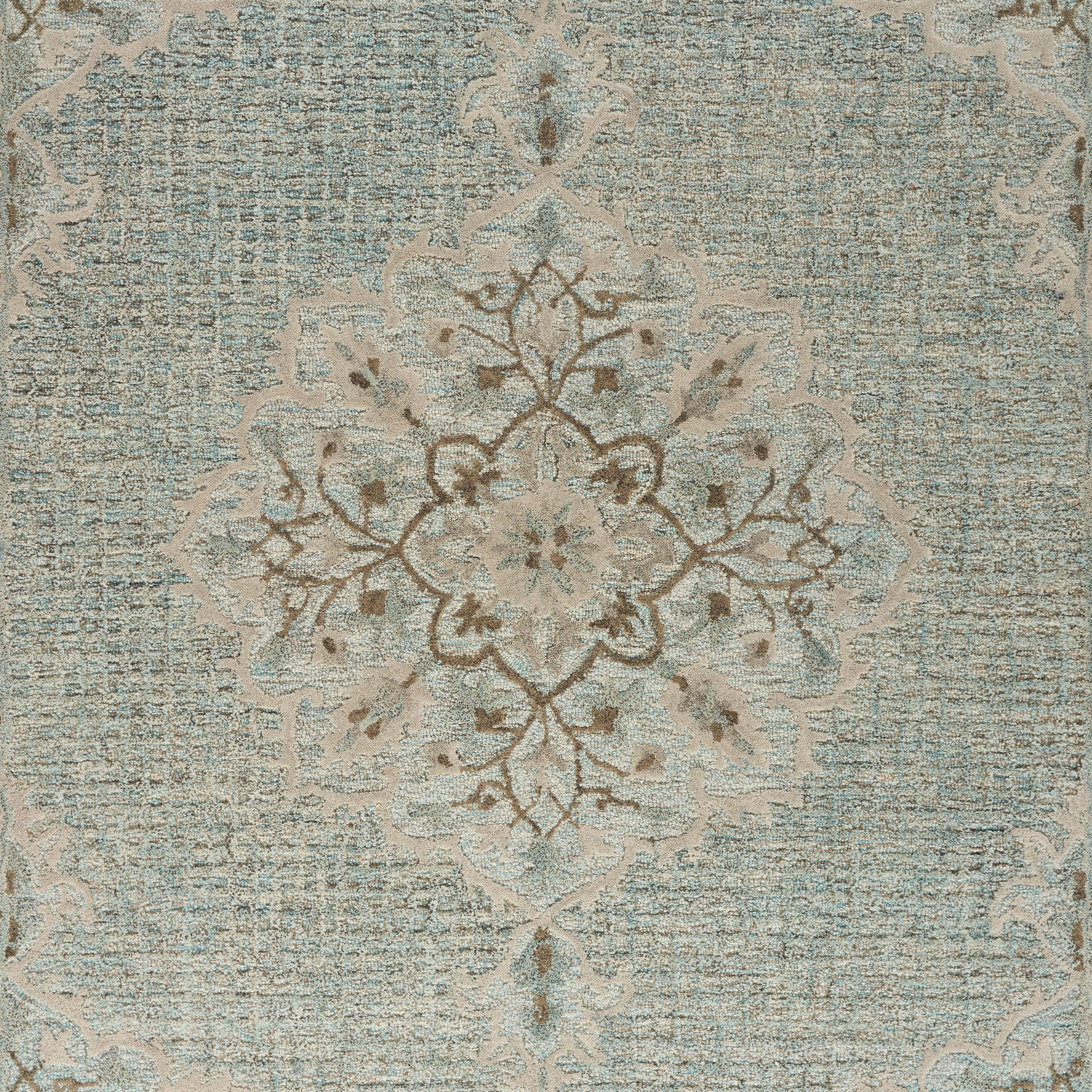 Turquoise Lagoon Medallion Area Rug for wholesale on Faire7