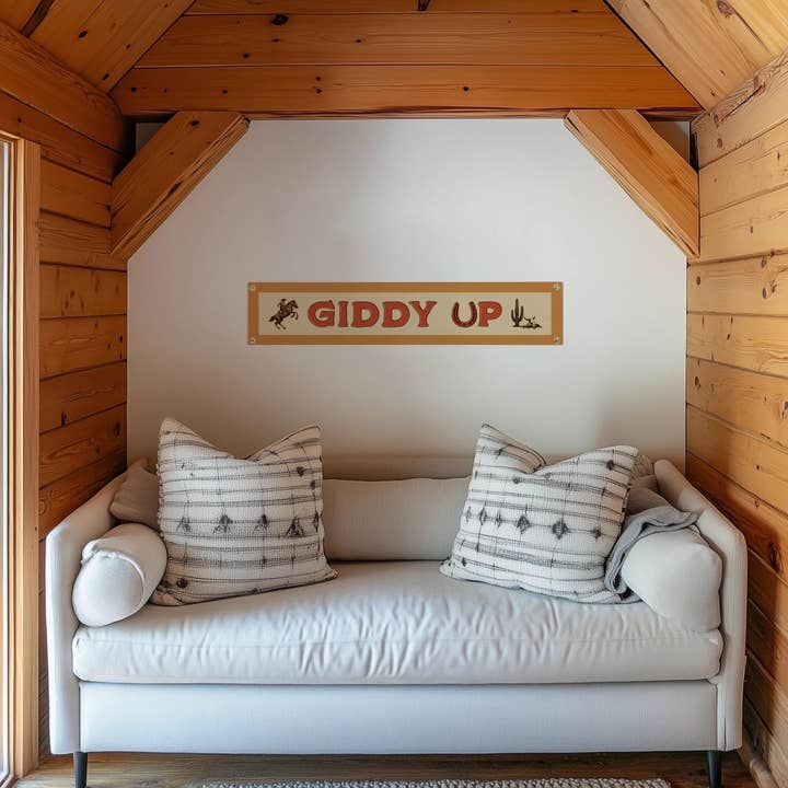Benoit's Design Co. - Wholesale Sign - Giddy Up Felt Sign Banner4