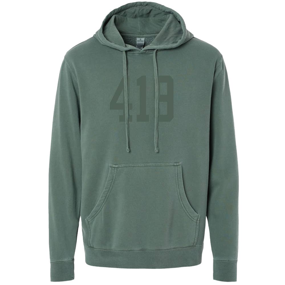 Jupmode - Wholesale Hoodie - Unisex - Custom Area Code Puff Print Tone on Tone Hoodie