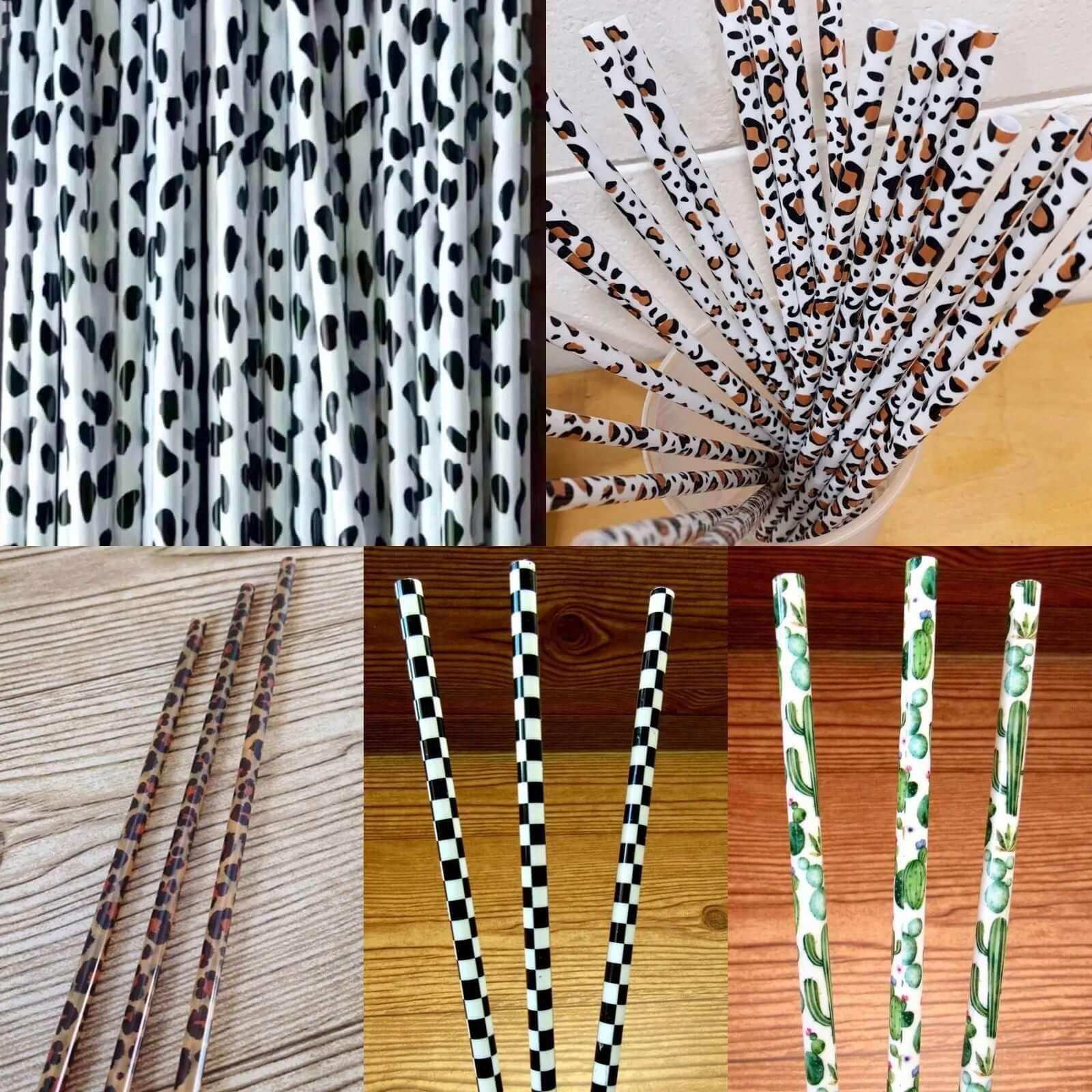 Sip Sleeves ~ Insulated Cup Sleeves and Drink Accessories - Wholesale Drinking Straw - 9" Fun Reusable Drinking Straws Ind. Wrapped for Resale2