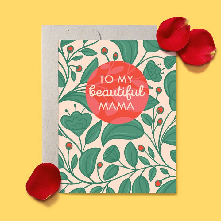 Carte de fête des mères « To My Beautiful Mama » pour la vente par Belle Belette