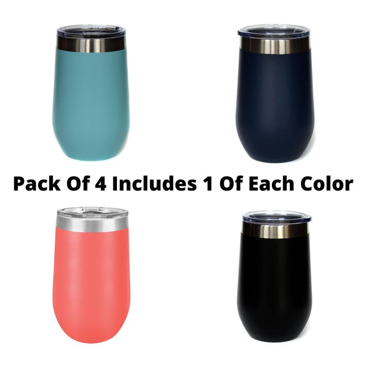 Driftless Studios - Wholesale Insulated Mug/Tumbler - 12 oz Warning The Girls Are Drinking Insulated Tumbler Wine6