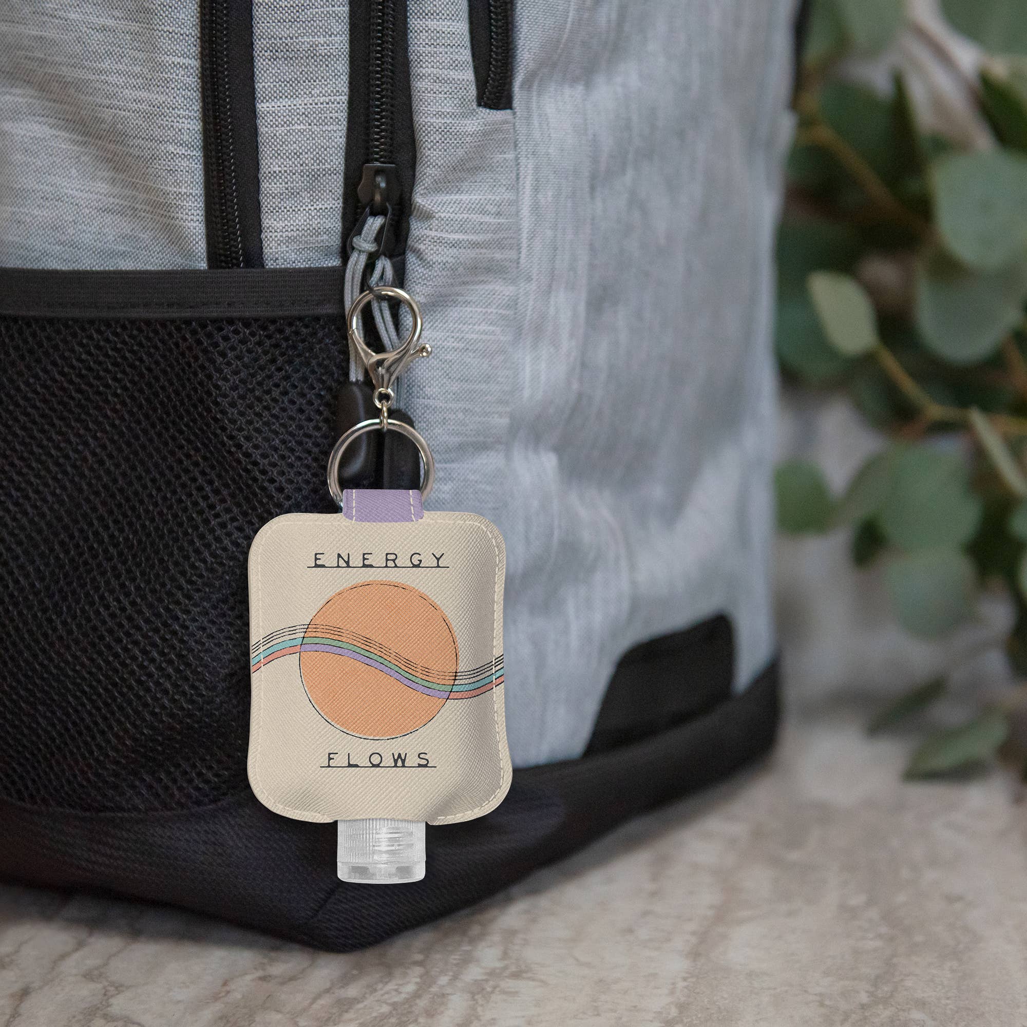 Studio Oh! - Wholesale Hand Sanitizer - Energy Flows Hand Sanitizer Holder with Travel Bottle2