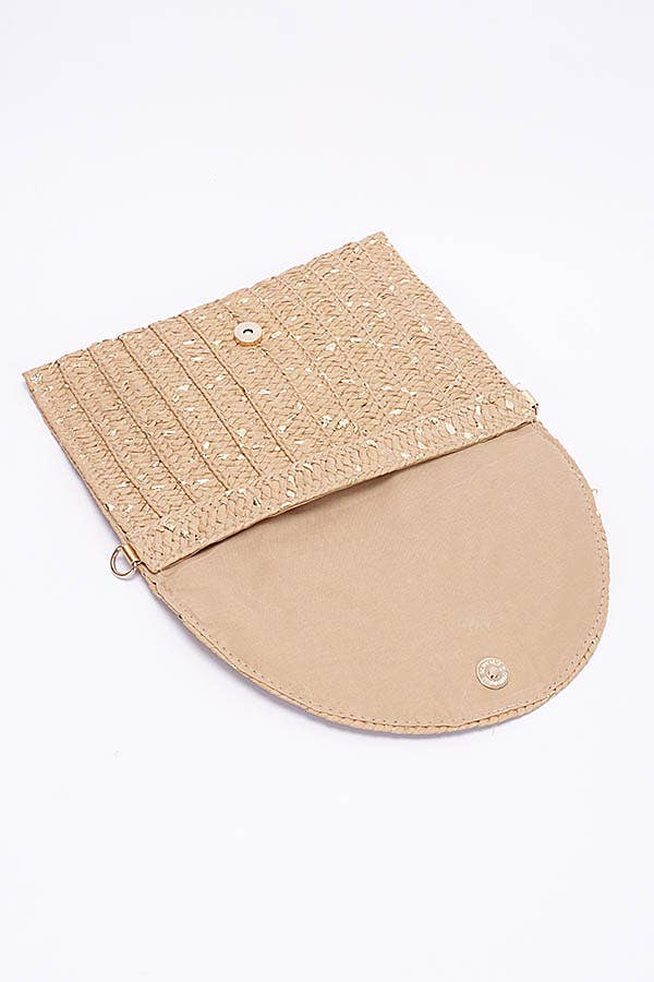 anbfashion - Venta al por mayor Bolso de mano - Mujer - Bolso de mano metálico con forma de pajita sintética HPC6214GD2