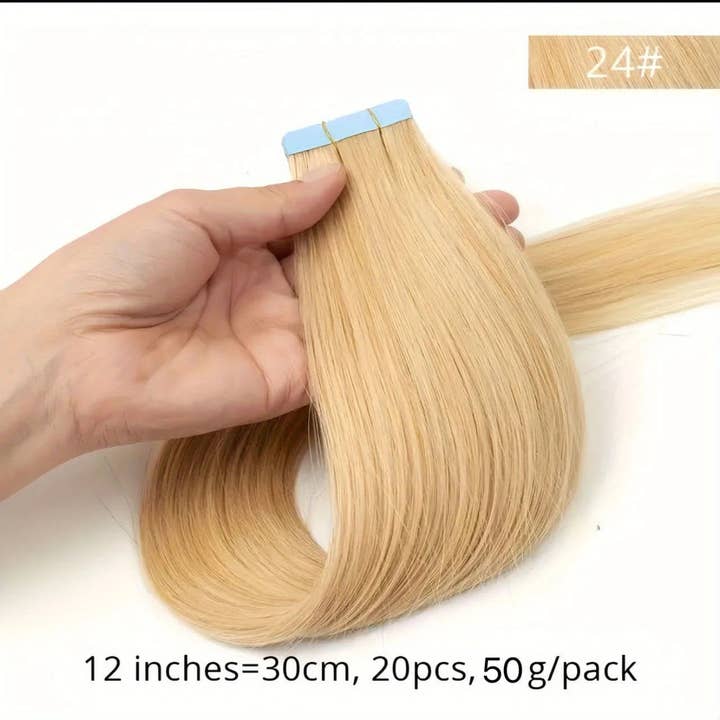 Hair Imports NYC - Wholesale Hair Extensions - Seamless PU Tape-In Hair Extensions - Invisible Real Human Hair2