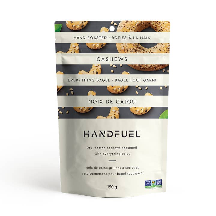 Everything Bagel Cashews 150g x 12 for wholesale by HANDFUEL