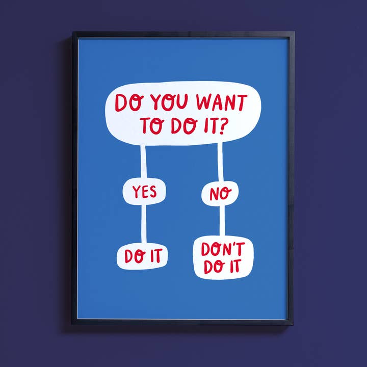 Stoats & Weasels - Wholesale Art Print - Do it, don't do it – Art print