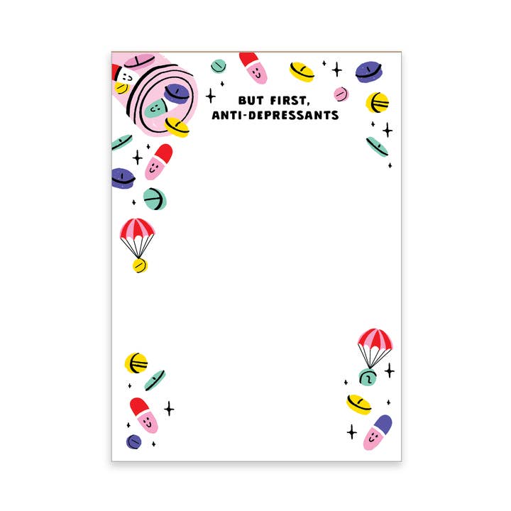 Party of One - Wholesale Notepad - Last chance! Anti-depressants Notepad1
