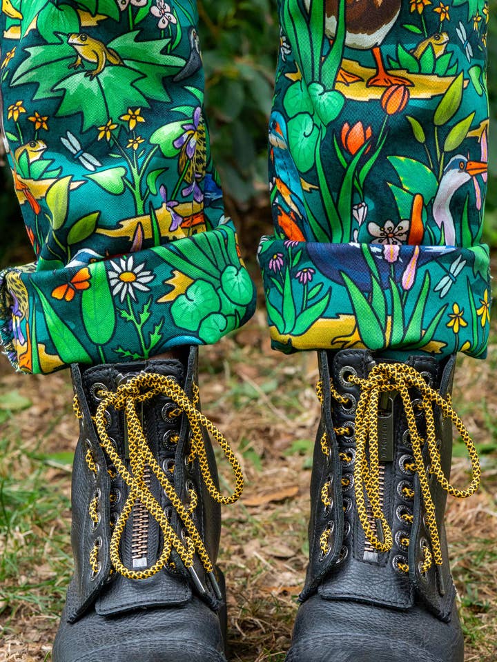 Rebel Romance - Vente Salopette – unisexe - Rebelle Romance Étang Oiseaux Étirement Salopettes2