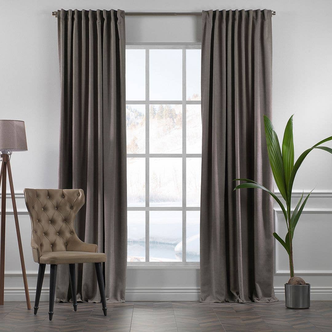 Bes Home Design - Wholesale Curtain - 100" Wide & Extra Long Matte Decorative Custom Size Curtain43