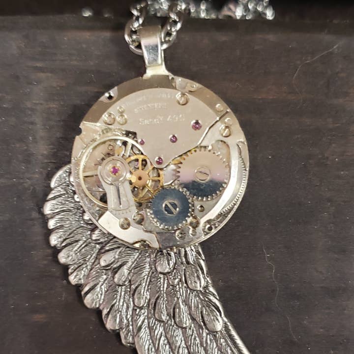 Round Movement On Metal Wing for wholesale by Antiquarian Couture