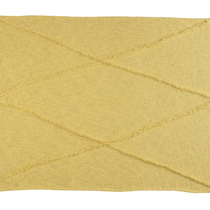 LR Home - Wholesale Throw Blanket - Bohemian Basics Decorative Diamond Tufted Cotton Throw3