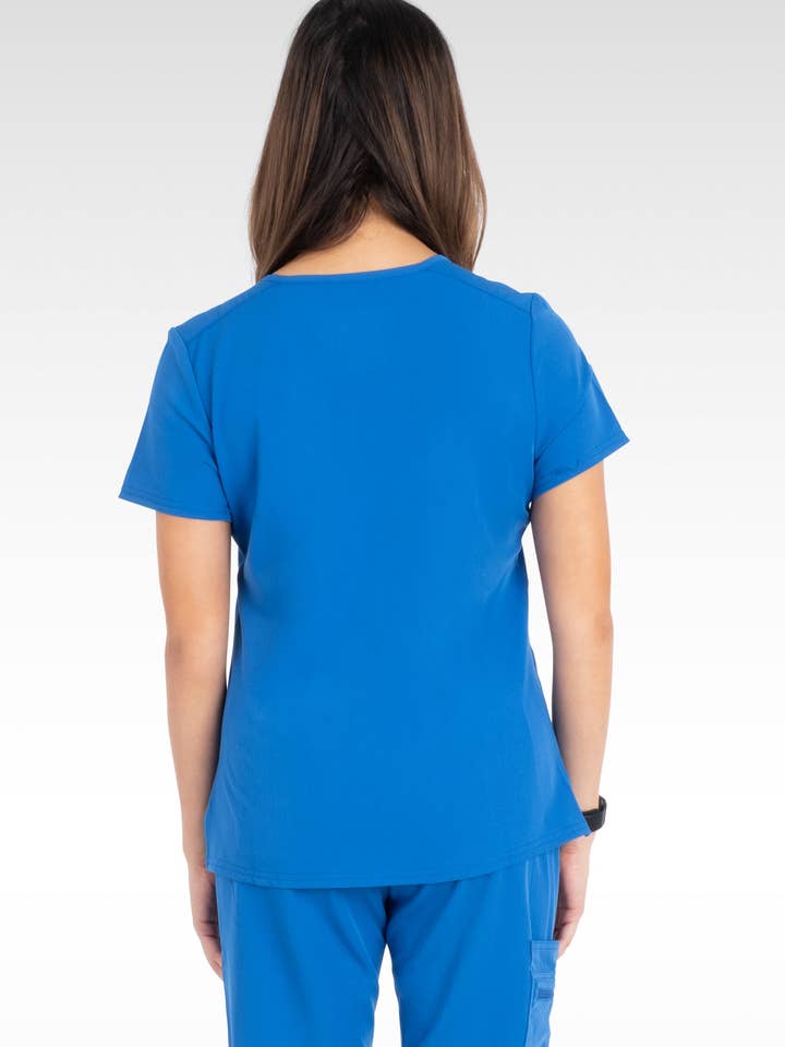 Aura Naturale - Wholesale Uniform voor gezondheidszorg - Dames - Kara Dames Ronde Hals Scrubstop met 4 Zakken (94002)26