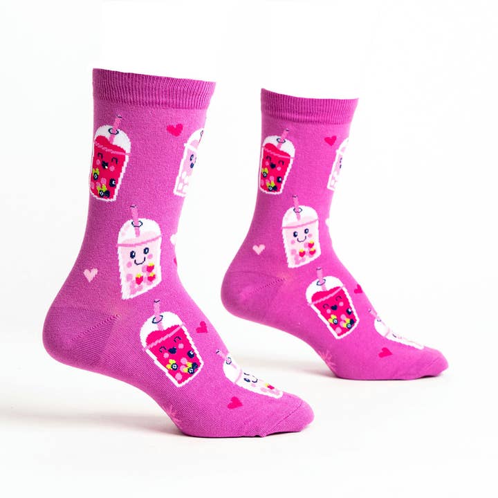 Feeling Bubbly Crew Socks for wholesale by Sock it To Me