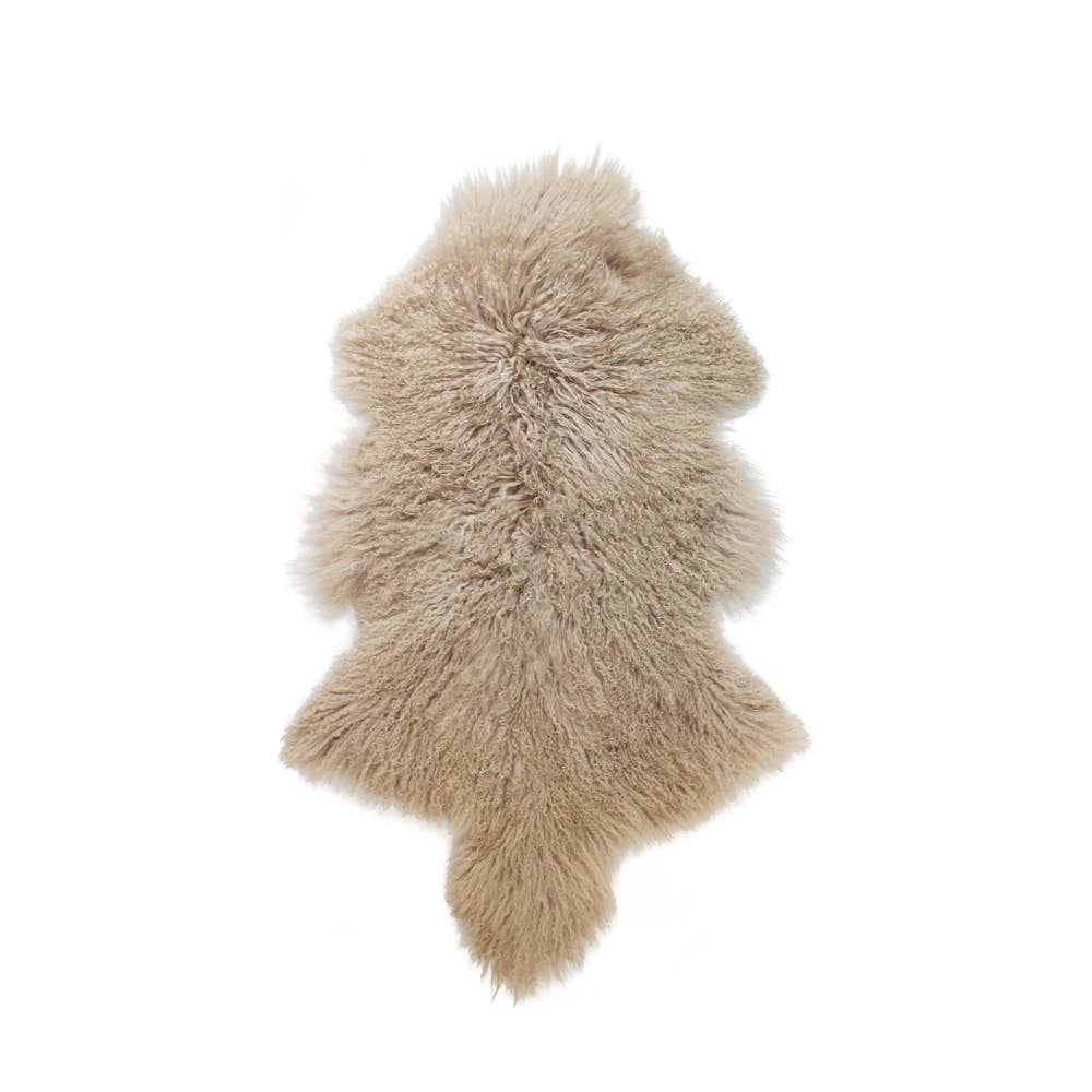 Mars & More - Brand of B Living - Wholesale Retailer Display - Accessories - Beige Sheepskin Curly Hair 100 Cm0