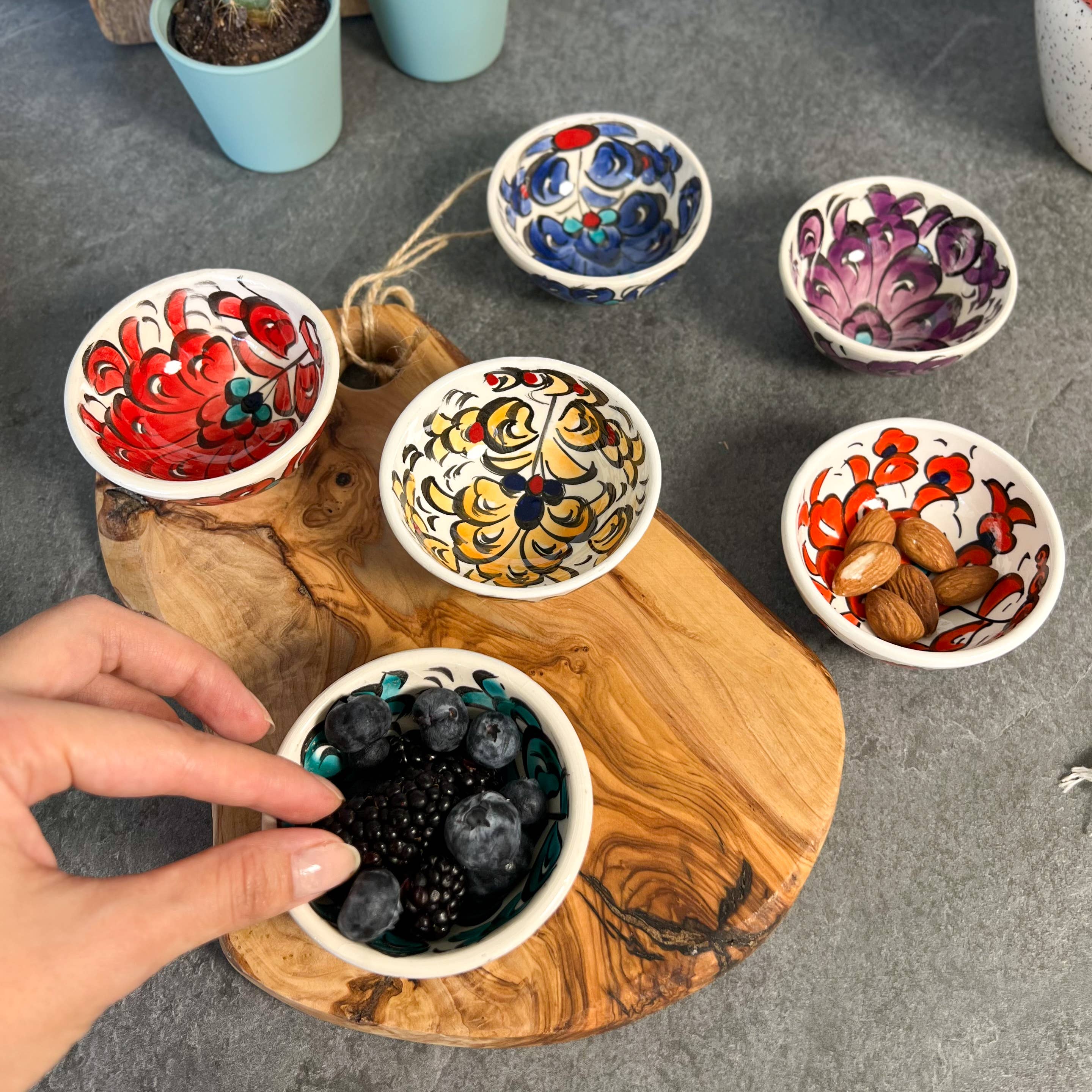 Umays Boho - Wholesale Bowl - Handpainted Ceramic Bowl, Cute Bowls, Trinket Dishes8