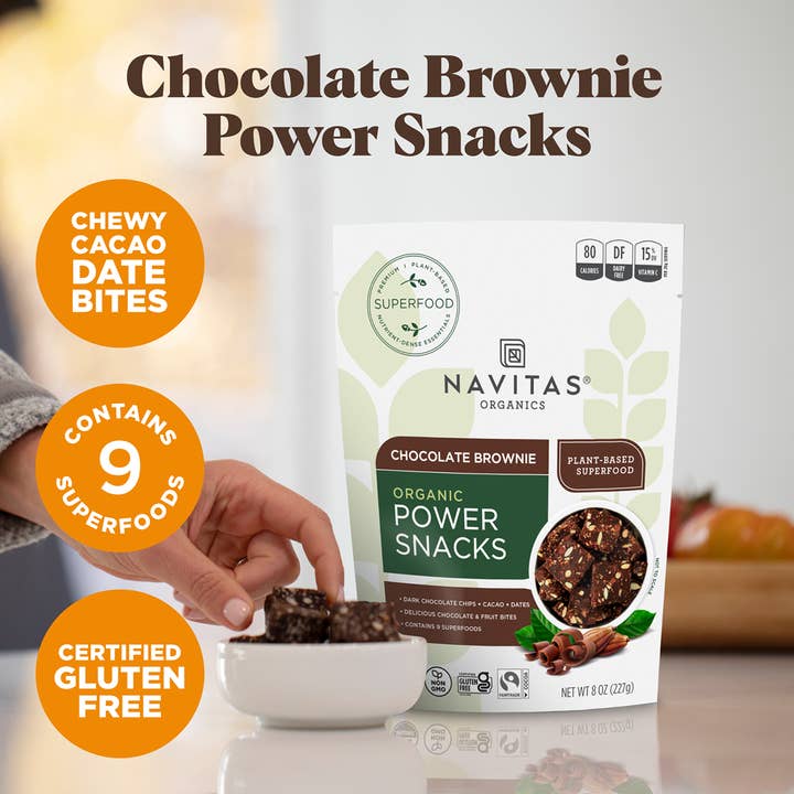 Navitas Organics - Wholesale Snack Bar - Power Snacks Chocolate Brownie