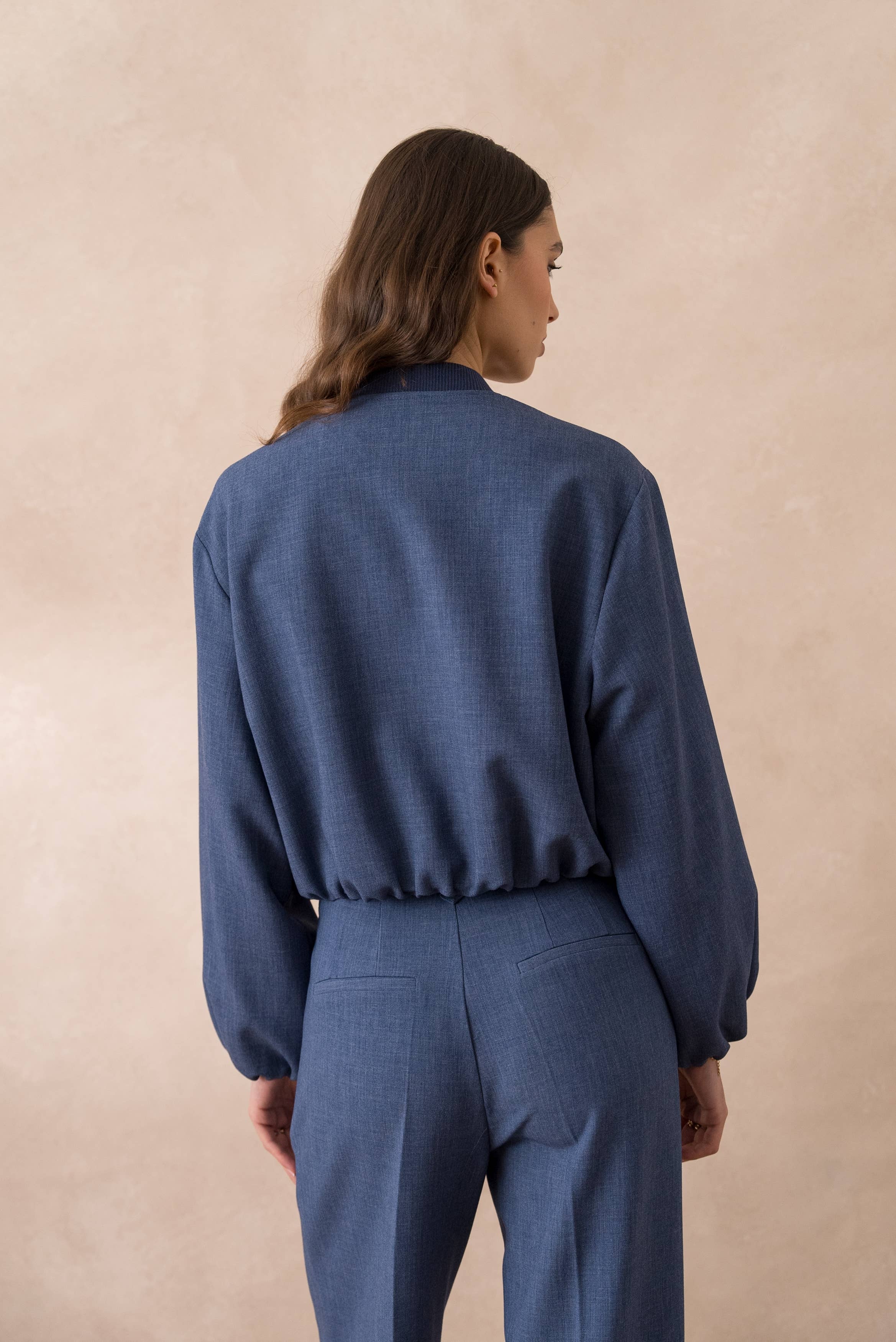 Attentif Paris - Wholesale Bomber Jacket - Women's - [Aura] Short bomber jacket with classic collar10