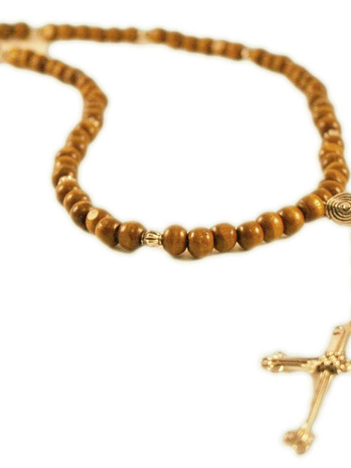 Cross trä pärlstav halsband för wholesale av Maisha