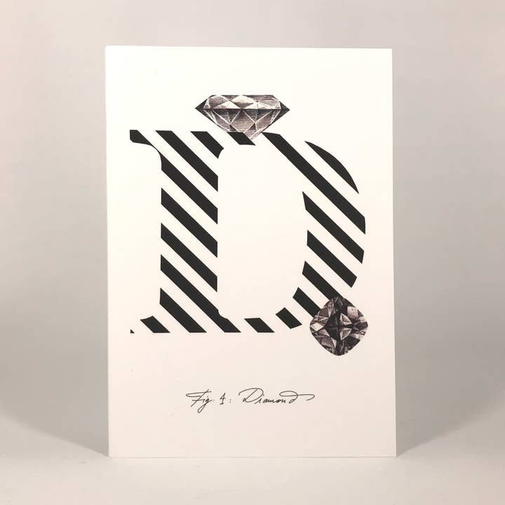 Biglietto di auguri con lettere dell'alfabeto D per la vendita all'ingrosso da parte di Diedododa