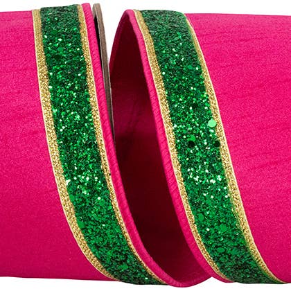 Dupioni Regalia Bordure Pailletée Deluxe avec Fil de Renfort 4 Pouces pour la vente par RELIANT RIBBON