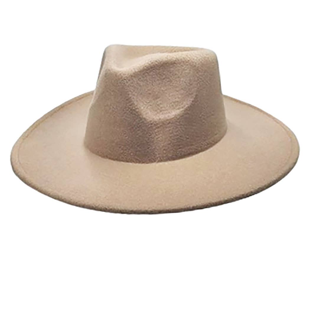 AdornWise – wholesale Fedora - Unisex – Vegan Felt Rancher Fedora Hat with Wide Brim18