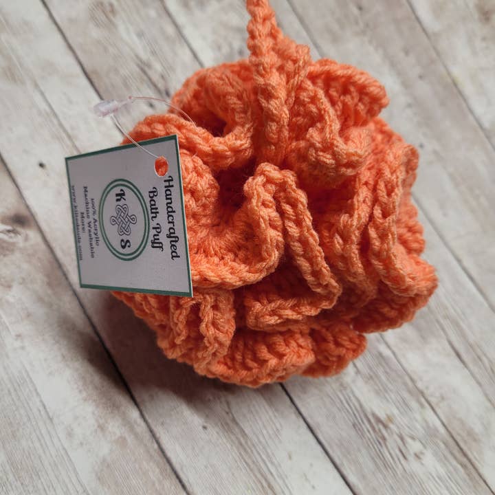 Kilted Suds - Wholesale Bath Pouf/Sponge - Coral Shower Puff Bath Sponge