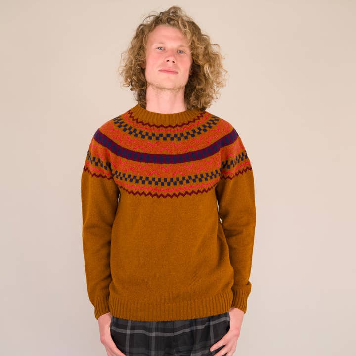 Origin Knitwear - Wholesale Knitted jumper – Men′s - Geelong - Soho - Nutmeg1