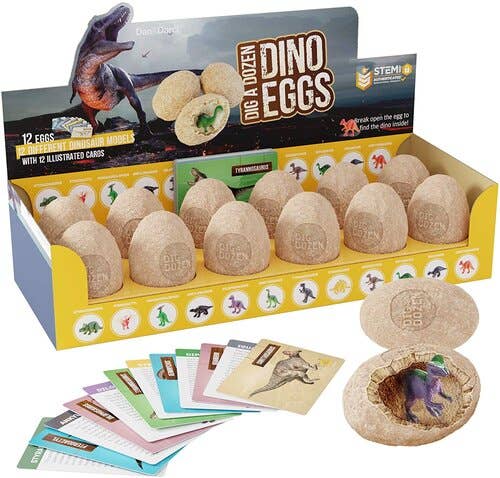 Dan&Darci - Wholesale Toy Set - Kids - Dig a Dozen Dino Eggs Kit