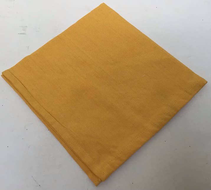 natural habitat - Wholesale Dinner & cloth napkin - Napkins Woven Homespun Solid Yellow #640
