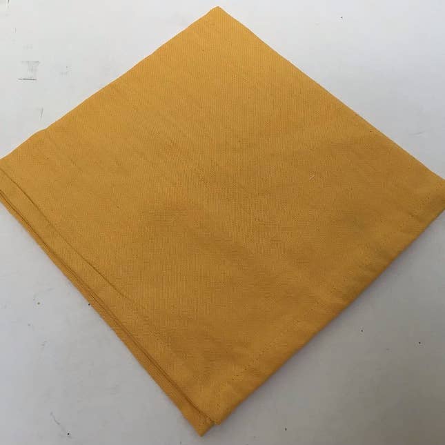 natural habitat - Wholesale Dinner & cloth napkin - Napkins Woven Homespun Solid Yellow #64