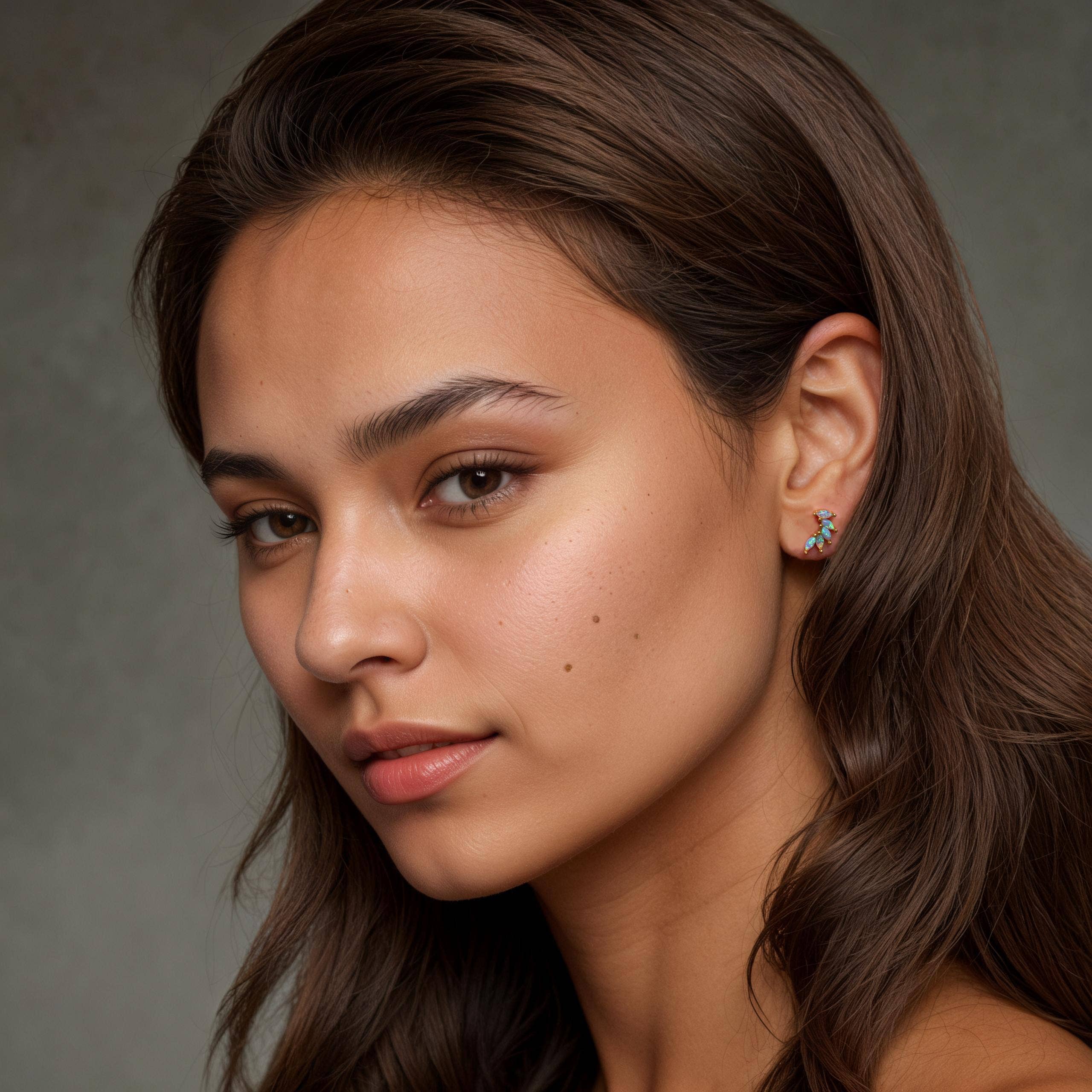 Silk Purse, Sow's Ear – Engroshandel Ørestikkere – Guld Vermeil Opal Wing Stud øreringe3