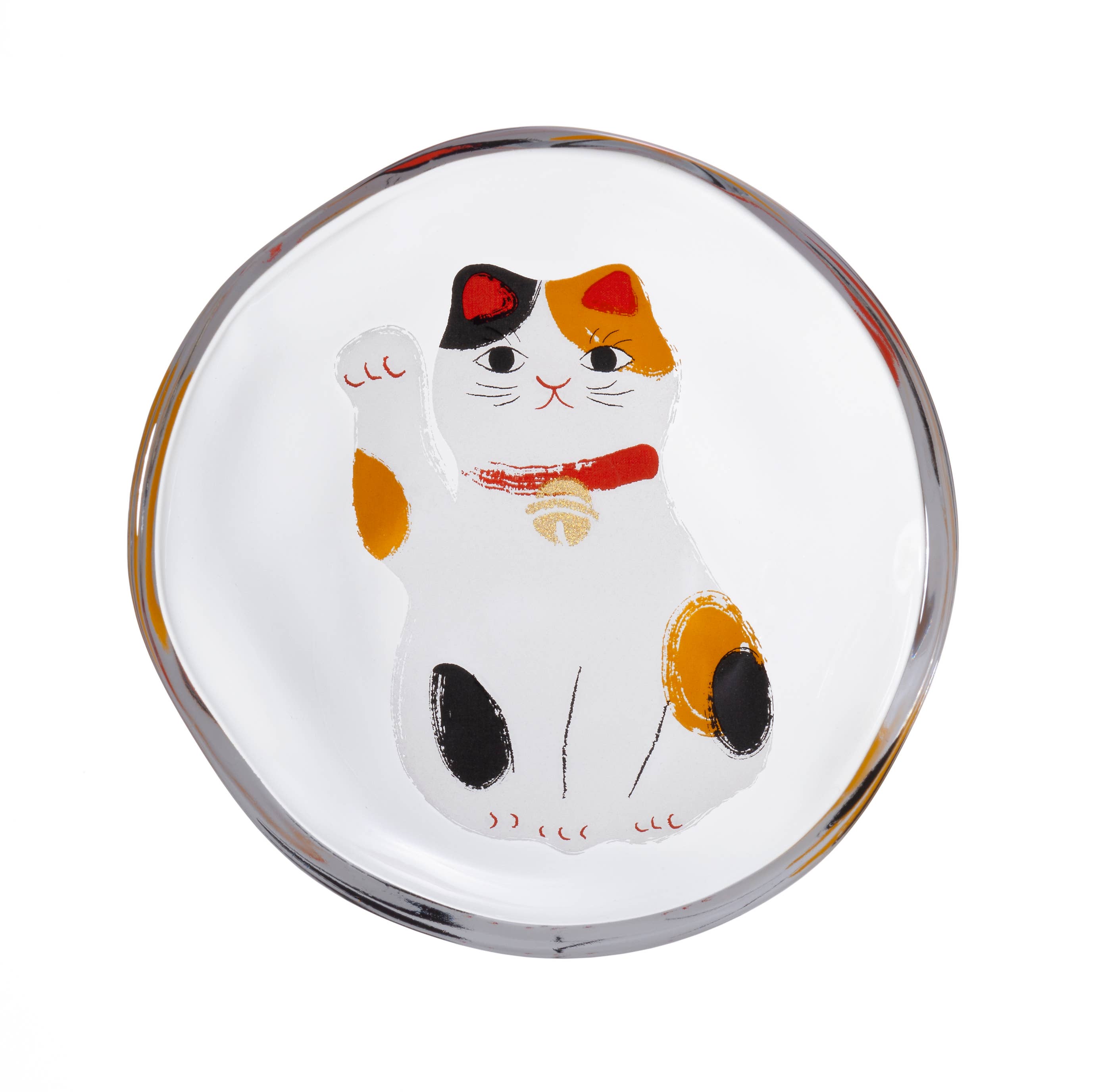 ADERIA - Wholesale Decorative Plate/Dish/Bowl - Medeta Mono - Lucky Cat Mini Plate | 5 Pattern Options2