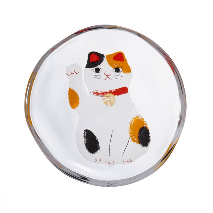 ADERIA - Wholesale Decorative Plate/Dish/Bowl - Medeta Mono - Lucky Cat Mini Plate | 5 Pattern Options2