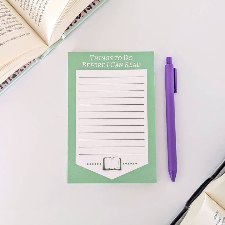 Things to Do Before I Can Read Notepad for wholesale by Bona Fide Bookworm
