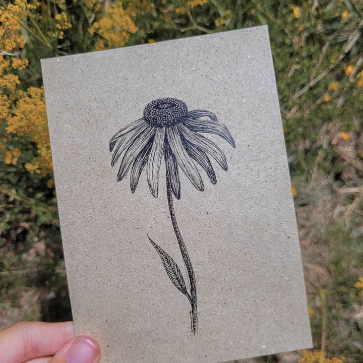 Postkort græs papir solhat for engroshandel hos Hannibelle