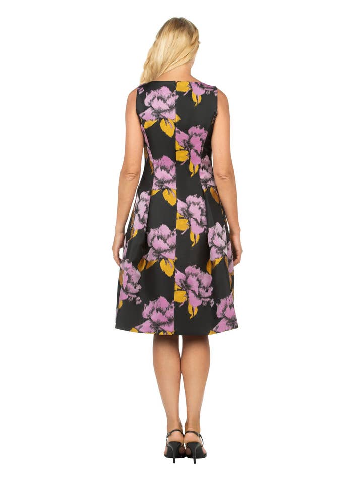 A-line Sleeveless Floral Print Dress for wholesale by Giovanna