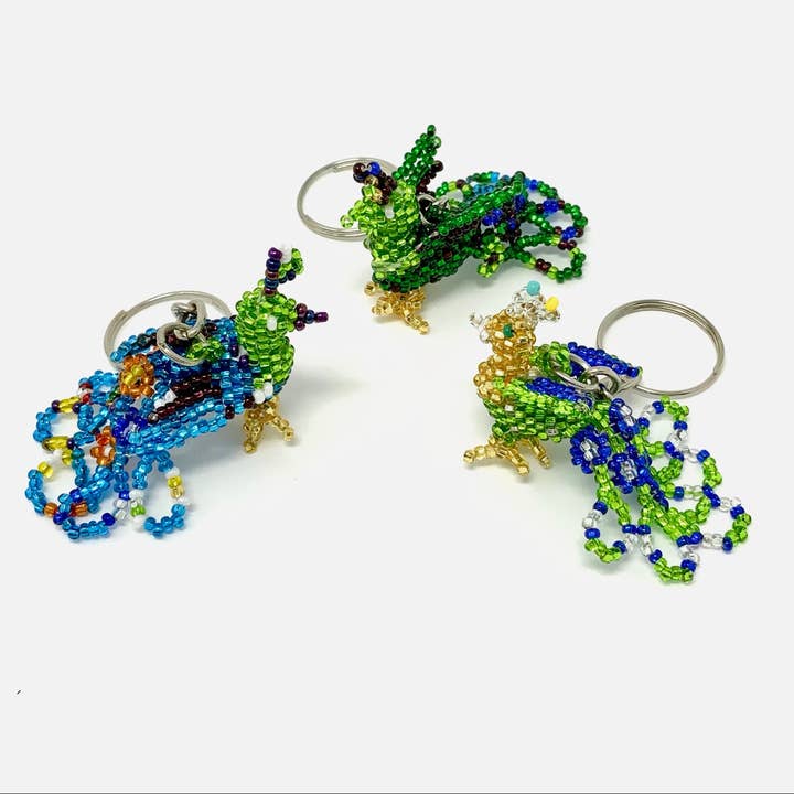 DIAMANTI DESIGNS - Wholesale Keychain - Women's - Keychain Peacock, Small