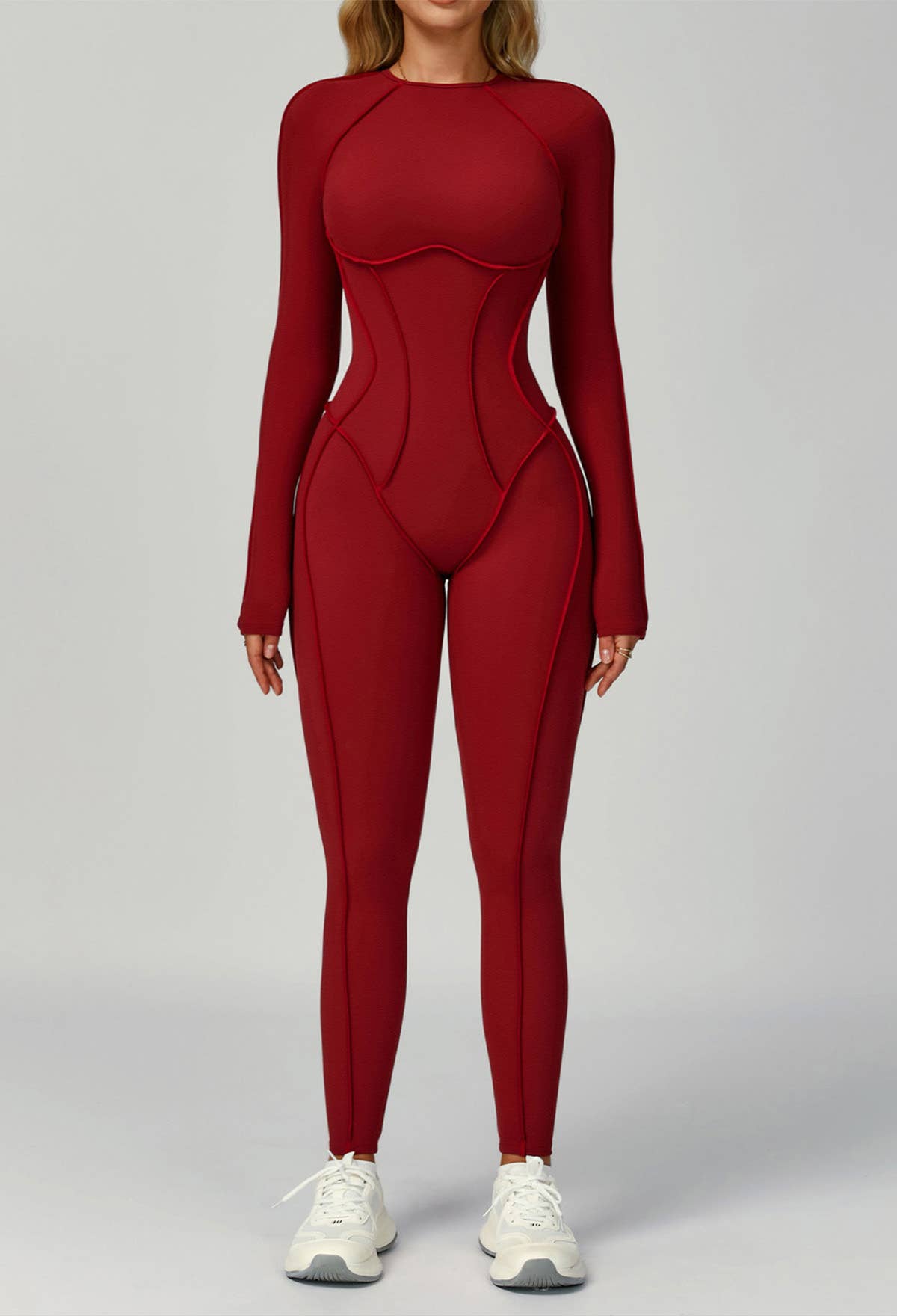 Crave by FW – wholesale Unitard – Dam – Långärmad rygglös yoga one-piece jumpsuit10
