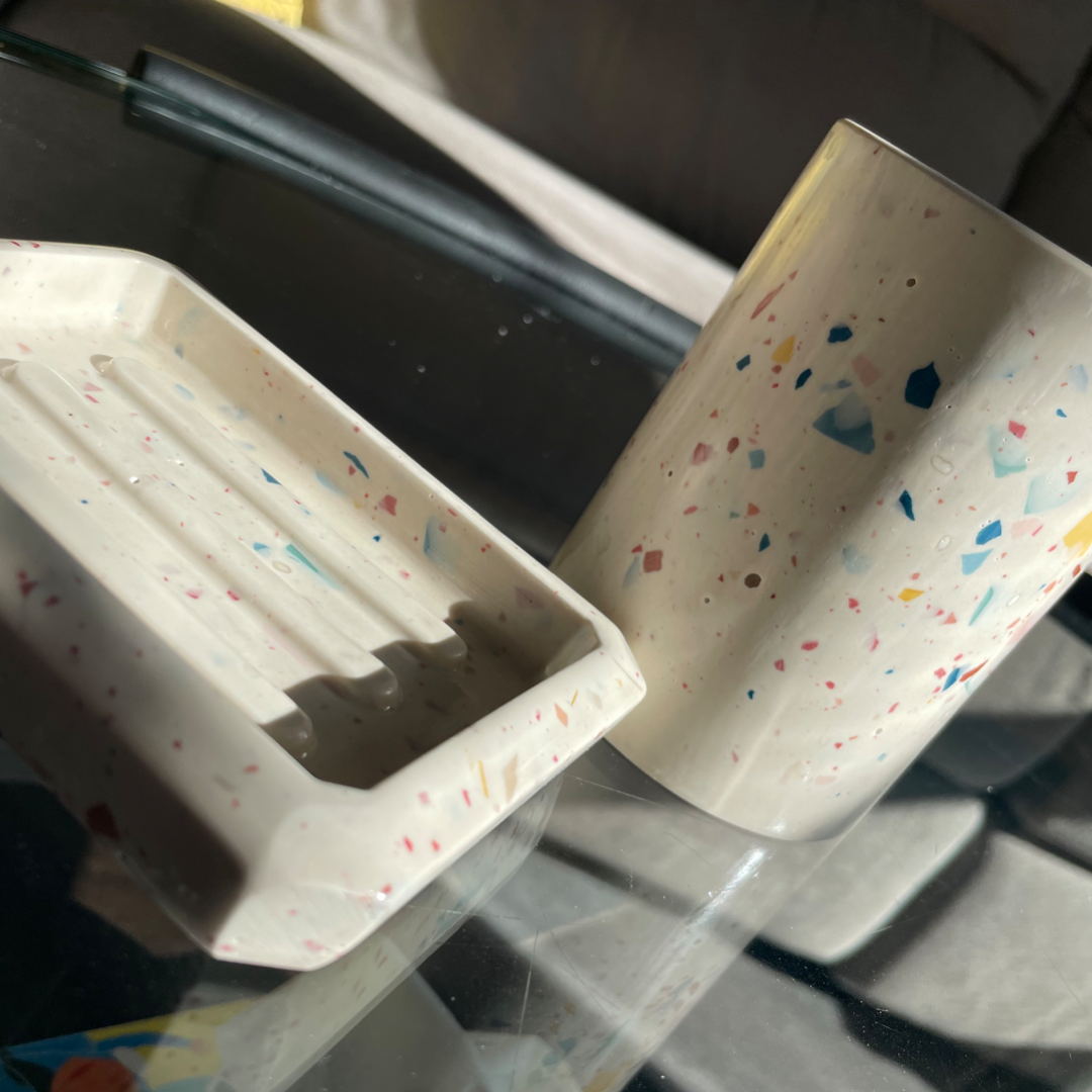 Kookie - Wholesale Bath Soap Dish - Bathroom Set - Soap Holder and Toothbrush Holder2