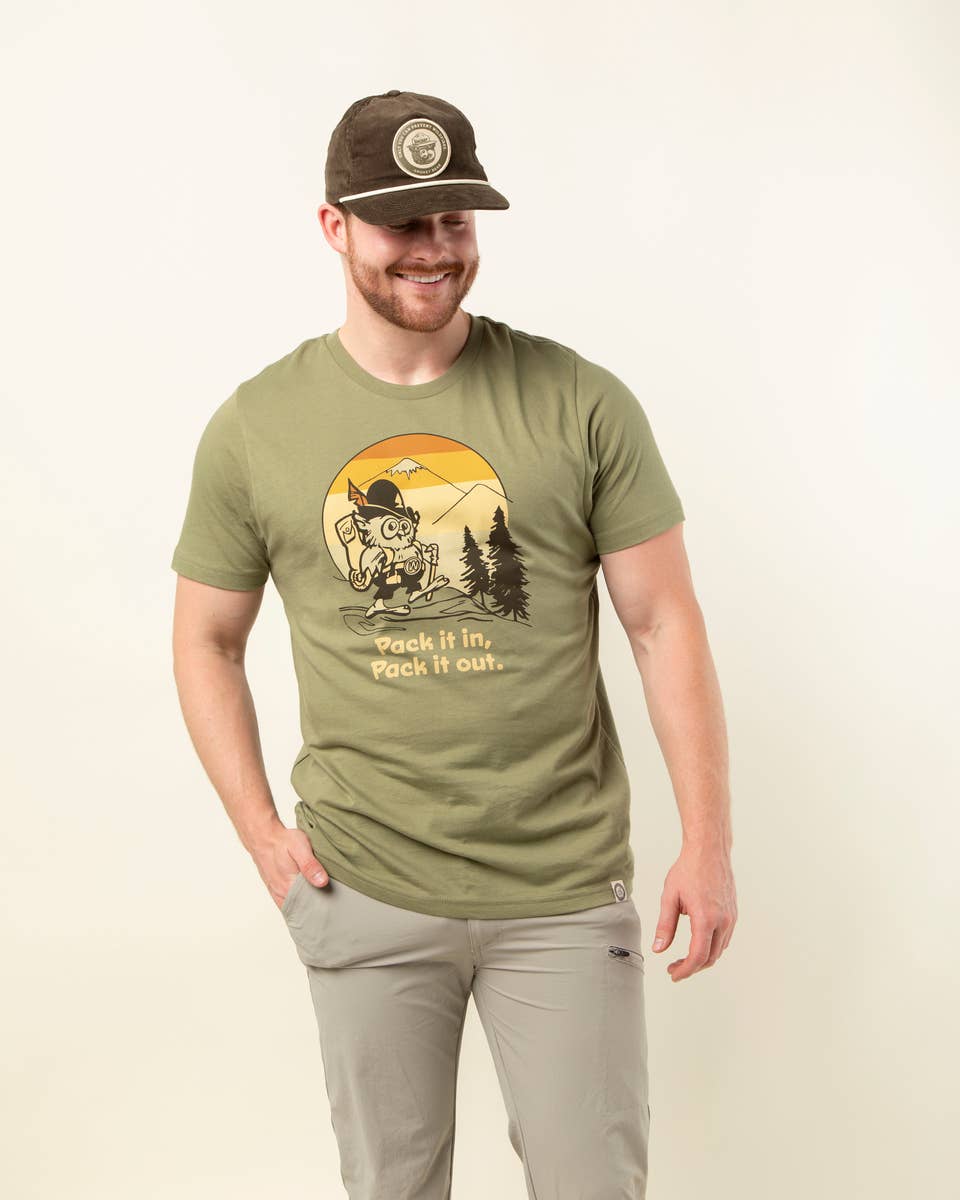 The Landmark Project - Wholesale Screen Printed T-Shirt - Unisex - Pack It In, Pack It Out Unisex Short Sleeve Tee3