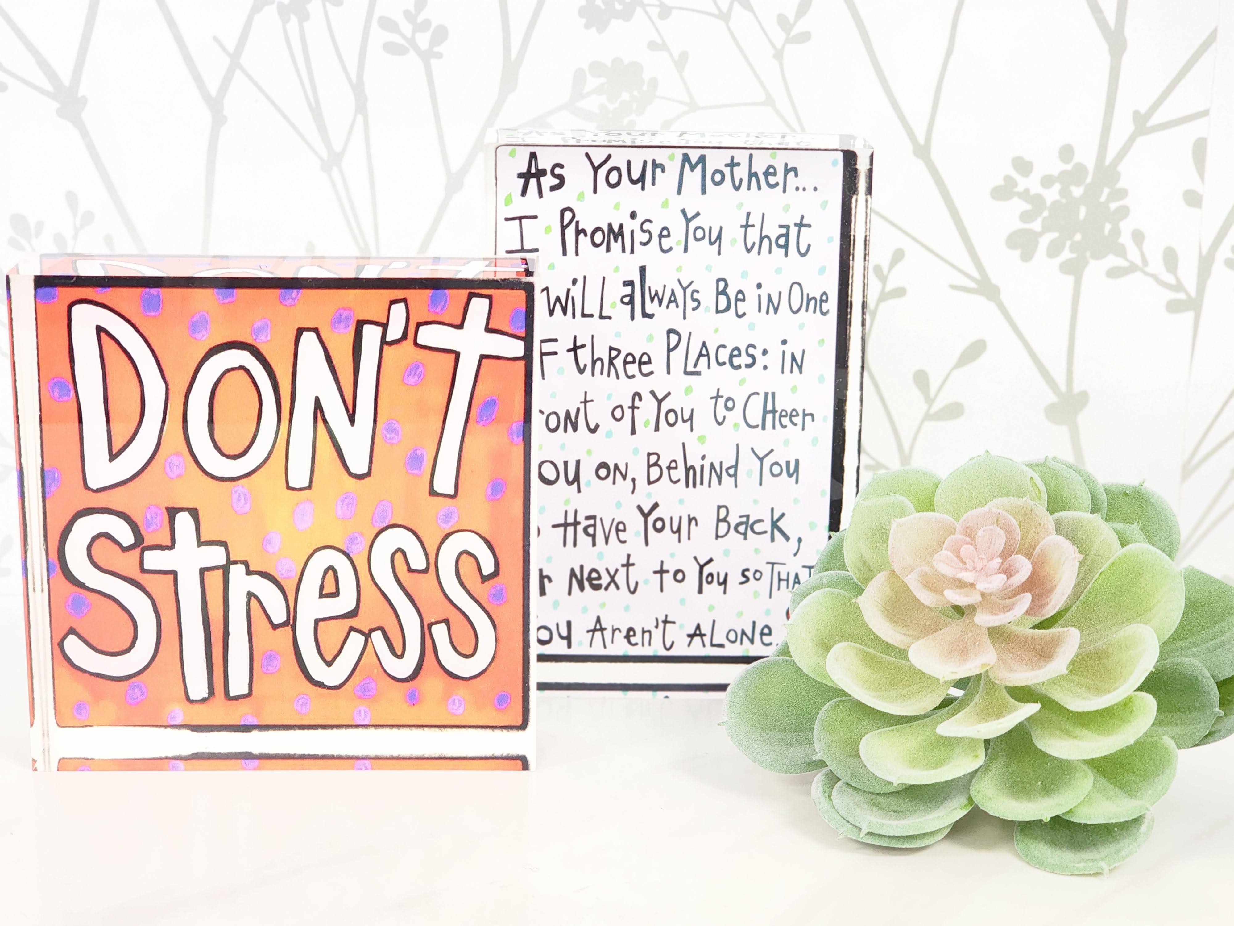 Julie Abbott  Art - Wholesale Art Print - As Your Mother Acrylic Block3