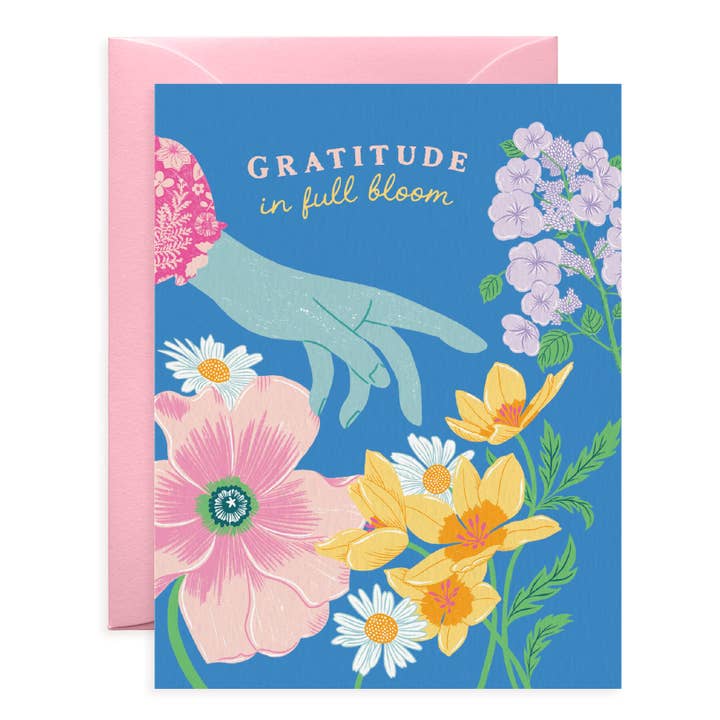 Hand in Garden Thank You Card for wholesale by O.O.M.F. Creative