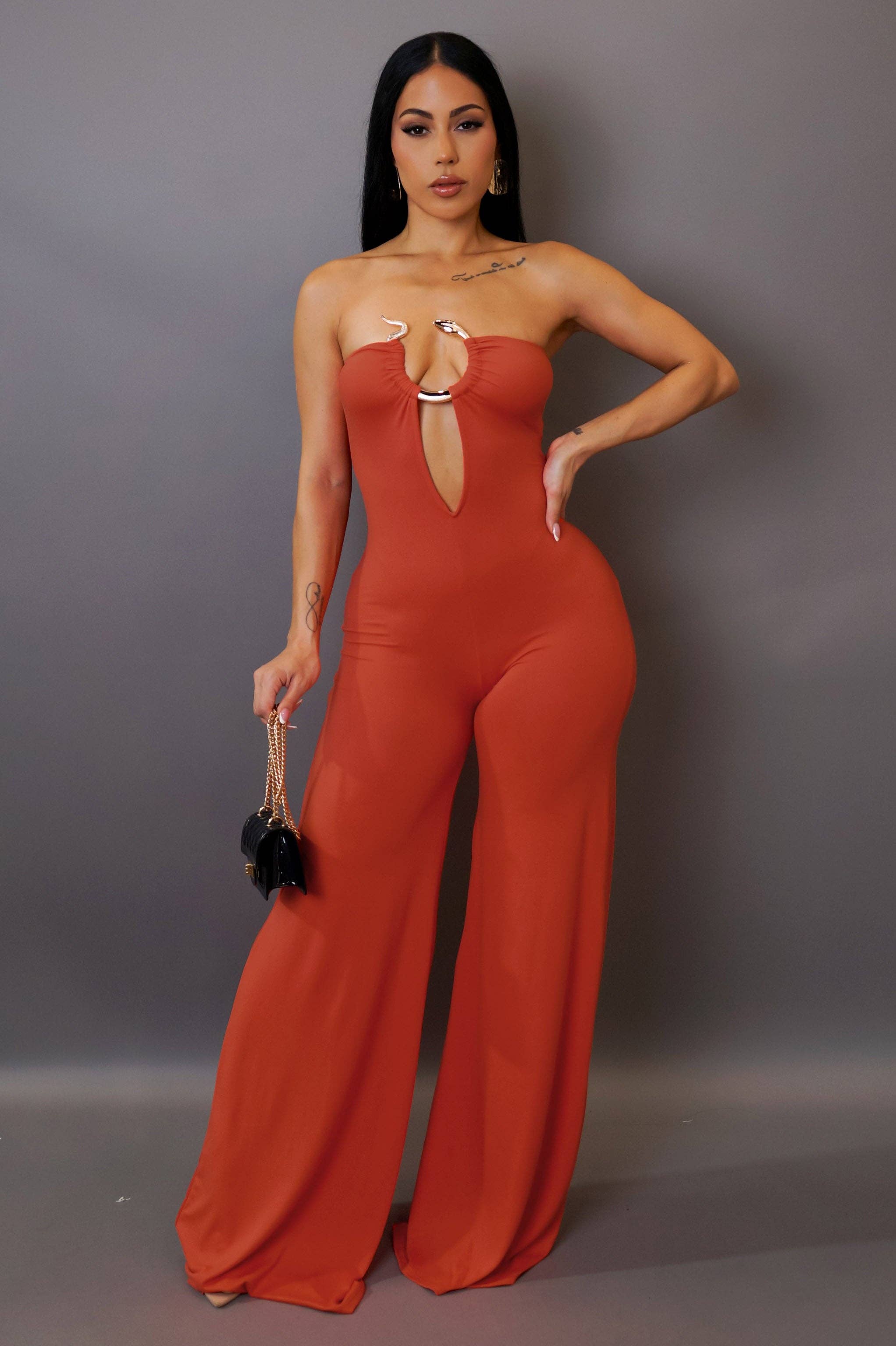 5besties inc - Wholesale Jumpsuit - Women's - STRAPLESS WIDE LEG JUMPSUITS2