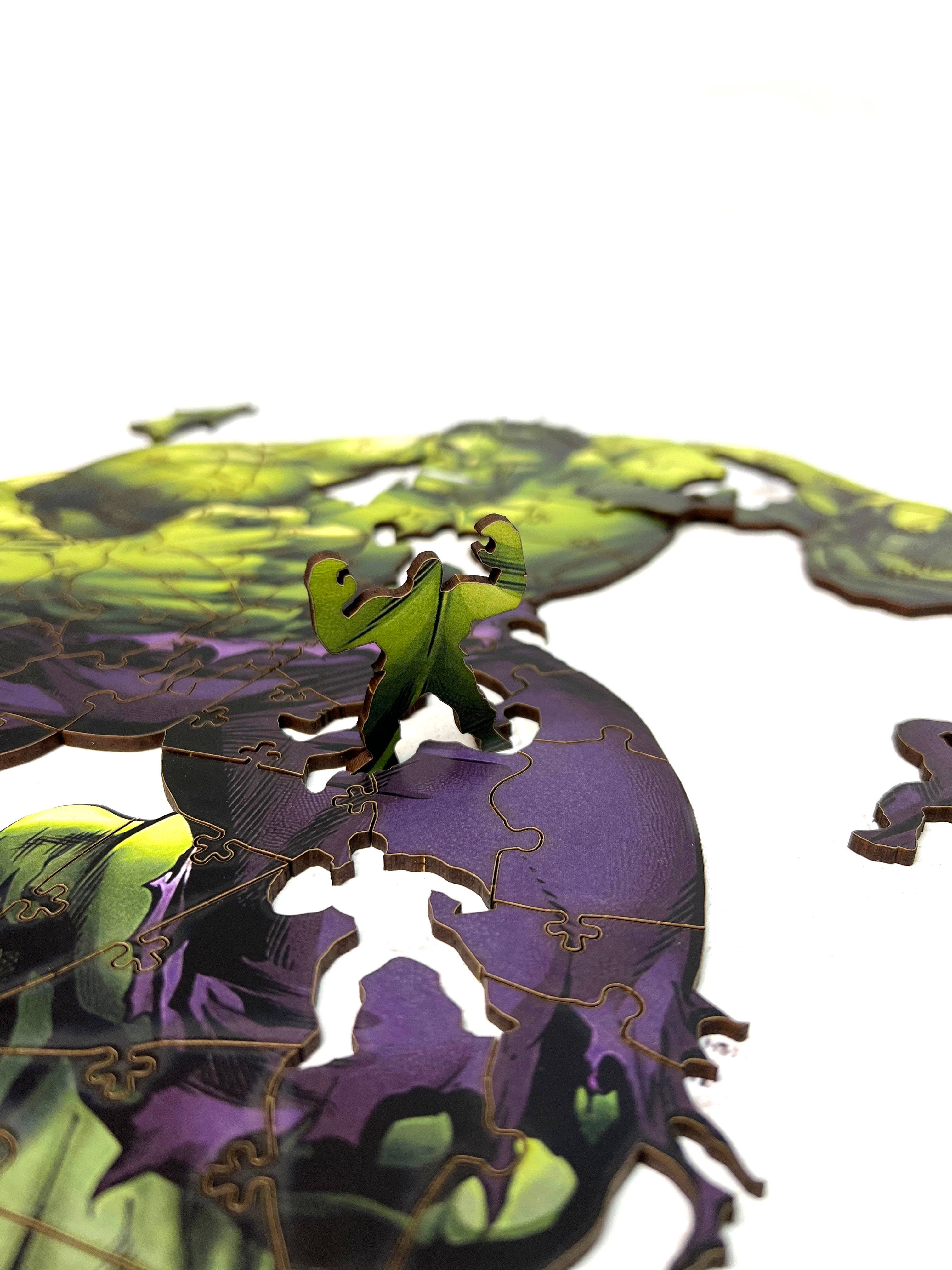 Max Woody™ - Wholesale Puzzle - Kids - Wood Jigsaw Puzzle Unique Shape The Hulk L Size 200 pcs8