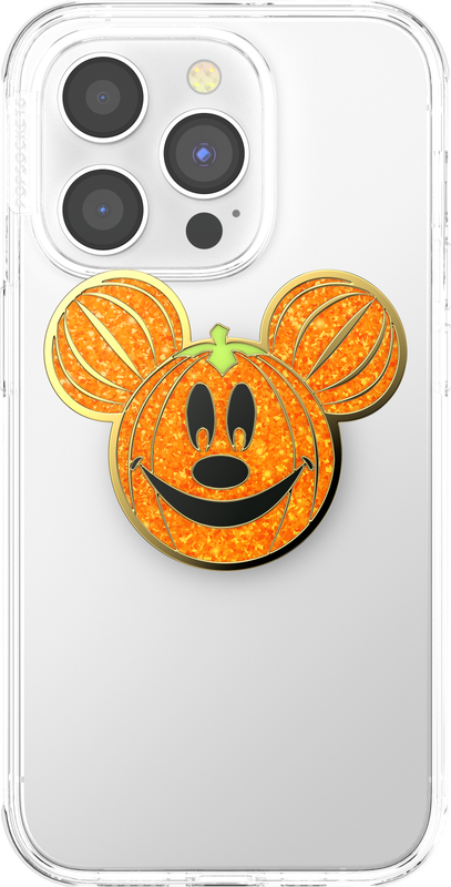 PopSockets - Vente Poignée de téléphone - PopSockets Émail Pailleté Citrouille Mickey2